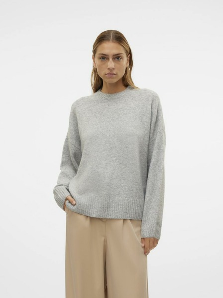 Vero Moda Svetlo siv ženski pulover Vero Moda Boom