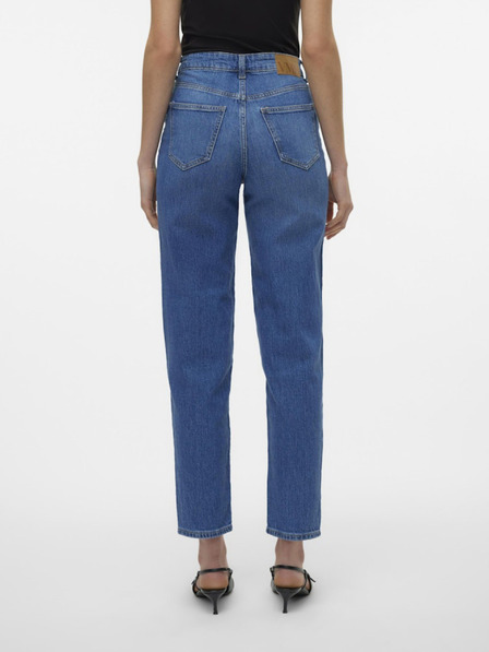 Vero Moda Modre ženske kavbojke mom fit Vero Moda Tessa